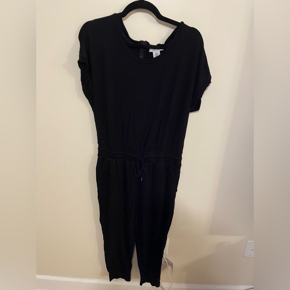 Casual black jumpsuit
